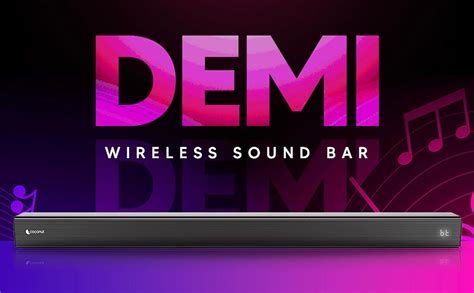 coconut Demi 60W Wireless Sound Bar: Immersive Audio Experience, BT ...