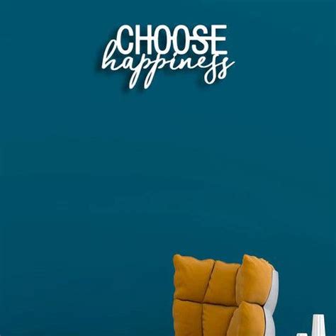 Choose Happiness Metal Wall Art – Harshita Craft
