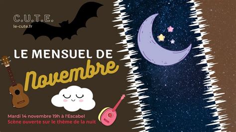 Mensuel de novembre, L'Escabel - café associatif, Carcassonne, 14 ...