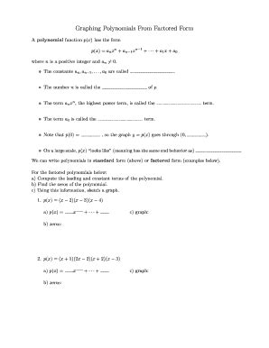 Fillable Online math utexas graphing polynomials online form Fax Email ...