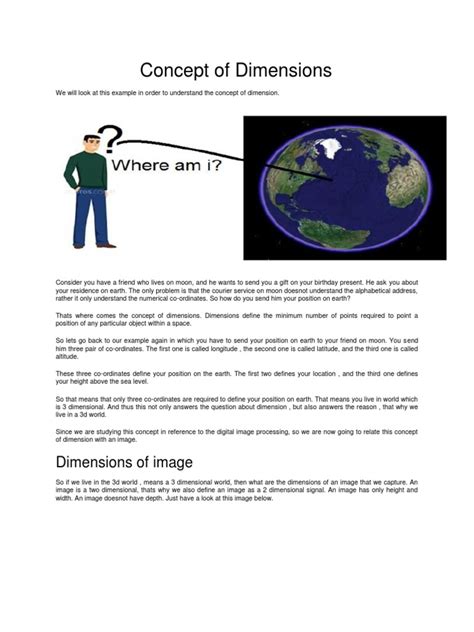 Image result for Explaining Dimensions