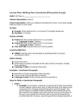 Image result for Lesson Conclusion Examples