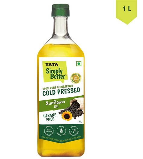 Home / Cold Pressed Oil-1Litre / Tata Simply Better Sunflower Oil 1L ...