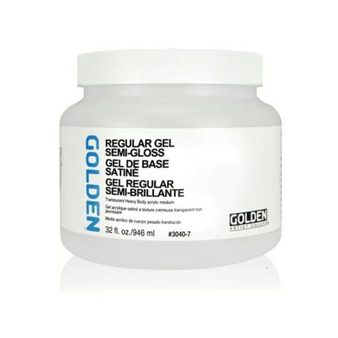 Golden Regular Gel Semi Gloss Acrylic Medium for Texture and Impasto ...