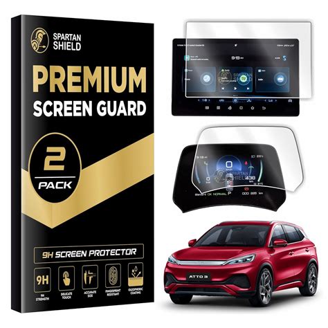 Spartan Shield SCREEN PROTECTOR COMBO For BYD ATTO 3 EV 2024 | 12.8 ...