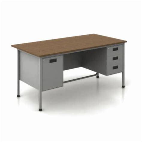 Office Table - Wooden Top Steel Office Table Manufacturer from Mumbai