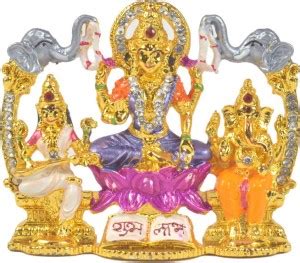 Real Craft Goddess Laxmi, Ganesha, Saraswati Idol Decorative Showpiece ...