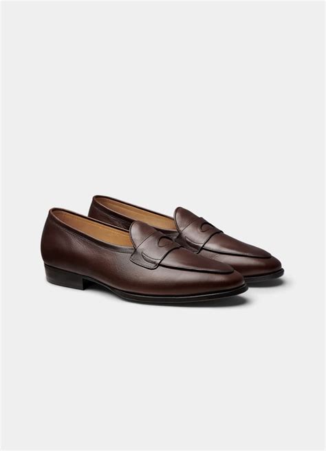 Brown Penny Loafer in Italian Calf Leather | SUITSUPPLY