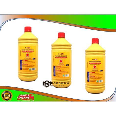 Jual Povidone Iodine Betadin 1 Liter One med | Shopee Indonesia