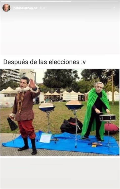 La picante chicana de Pablo Alarcón a Alberto Fernández con un meme ...