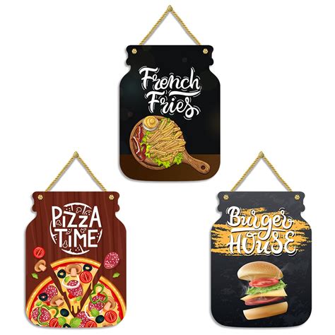 AR Creative French Fries, Pizza Time | Kitchen and Restaurant Wall ...