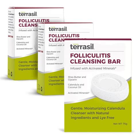 Amazon.com : terrasil Folliculitis Soap - Soothing Folliculitis Treatment & Care of Ingrown Hair ...