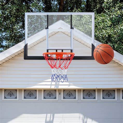 Wall-Mount Basketball Backboard 120x80cm with Rim Net System | Buy ...