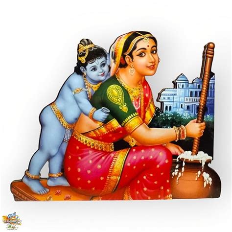 Buy Brij Sugandha Krishna Leela Figures – MDF Wood with Stand of Bal ...