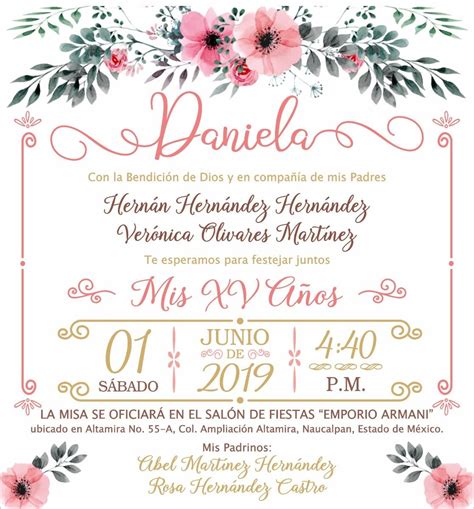 Invitaciones Para 15 Anos Gratis