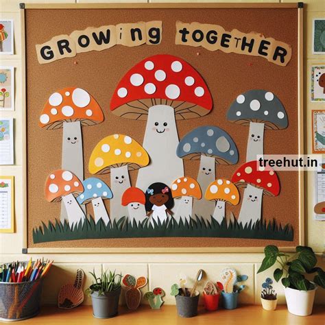 Mushroom Bulletin Board Ideas and Activities for Elementary School in ...