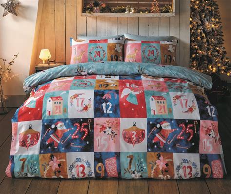 Rapport Home Christmas Advent Calendar King Reversible Microfibre Duvet ...