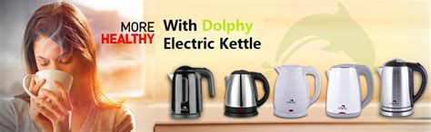 Dolphy 1.2 Liter Electric Kettle - 304 Stainless Steel + ABS Cordless ...