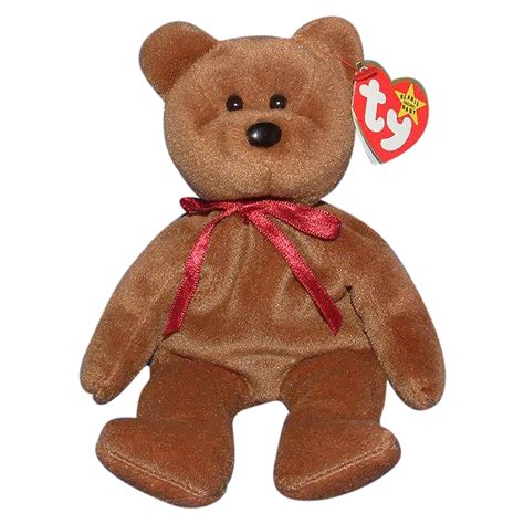Ty Beanie Baby: Teddy the Bear - Brown - New Face | Stuffed Animal ...