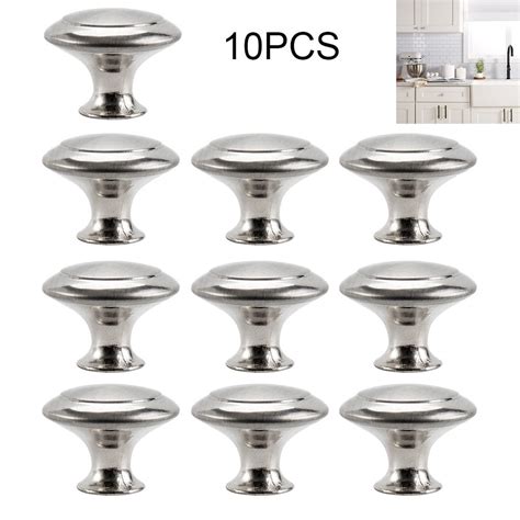 Buy Willstar 10pcs Kitchen Cabinet Knobs Pulls Brushed Nickel Cabinet ...
