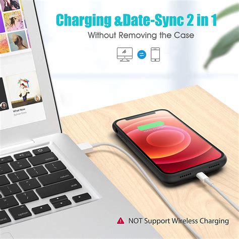 Buy HUGUODONG Battery Case for iPhone 12/12 Pro, [8000mAh] Portable ...