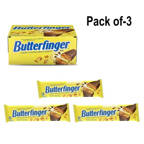 Pack Of 3 Pcs Butterfinger Crispety Crunchety Peanut Buttery Candy Bars ...