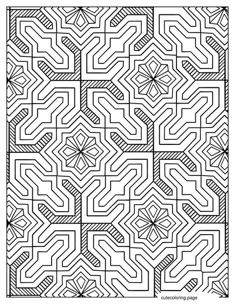 Geometric Coloring Pages(20+ free printable coloring pages) | Cute ...