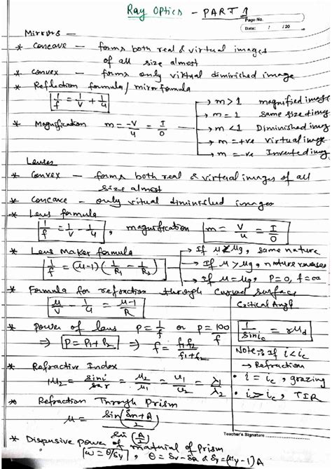 Ray Optics Part 1: Image Formation & Lens Formulas - Studocu