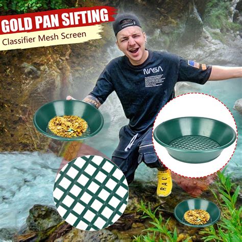 Momihoom Gold Panning Pan ABS Plastic Gold Washing Kit Hand Operated ...