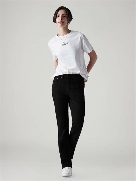 Women's 725 Black Bootcut Fit High Rise Jeans – Levis India Store