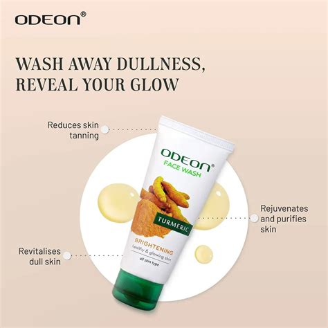 Buy Turmeric Facewash 100ml for Natural Glow & Acne Control – ODEON