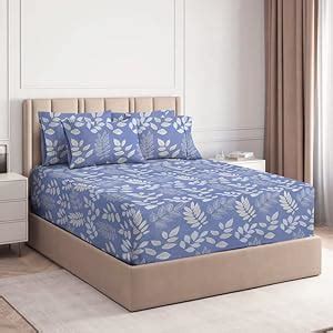 Buy VAS COLLECTION® Premium Elastic Fitted Bedsheets with 2 Pillow ...