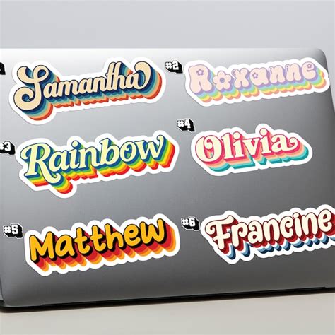 Buy Name Stickers Online In India - Etsy India