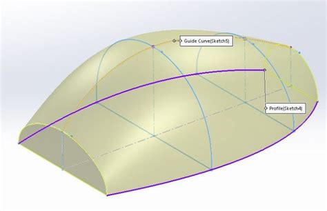 Solidworks Lofted Boss/Base 的图像结果