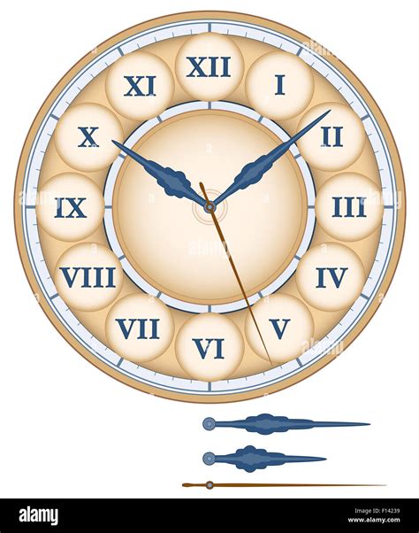 Analog Clock Face Roman Numerals Roman Numerals Illustration, Clock