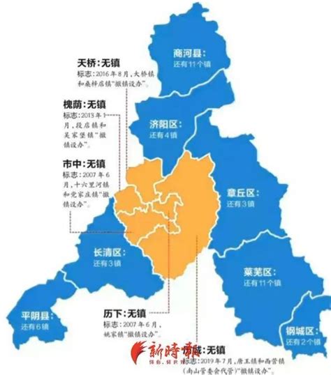 济南部分行政区划调整：6个区再无“镇”|界面新闻