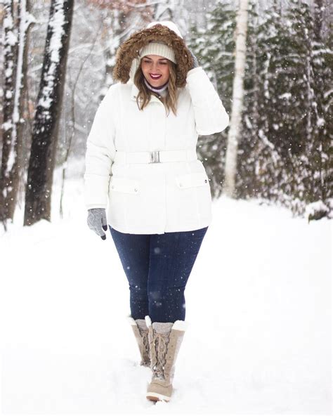Plus Size Winter Outfits With Boots