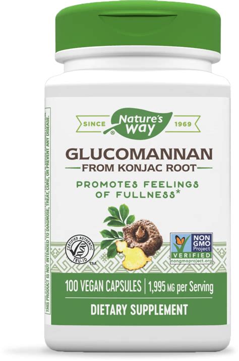 Nature's Way Glucomannan Konjac Root 665 mg (Pack Of 100 Capsules ...
