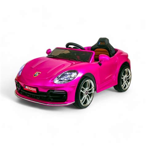 MEKASHI Porsche Car for Kids, Remote, 12V Battery, 3 Speed, LED Lights ...