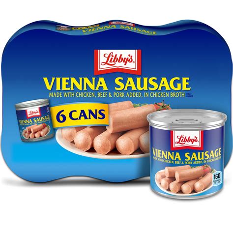 Libby's Vienna Sausages, 4.6 oz. 6 Count Can - Walmart.com