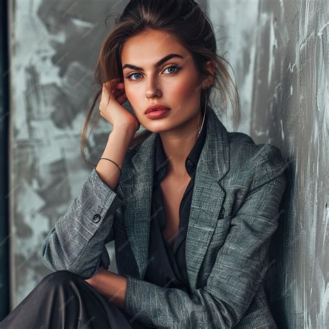 Woman in Grey Business Suit 的图像结果