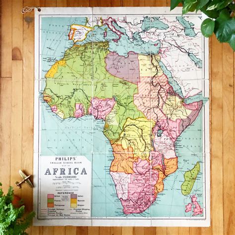 1960 Map Of Africa - Sample Template