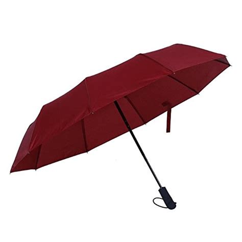 galaksy Red : 3 Folding Automatic Business Umbrella Full-Automatic ...