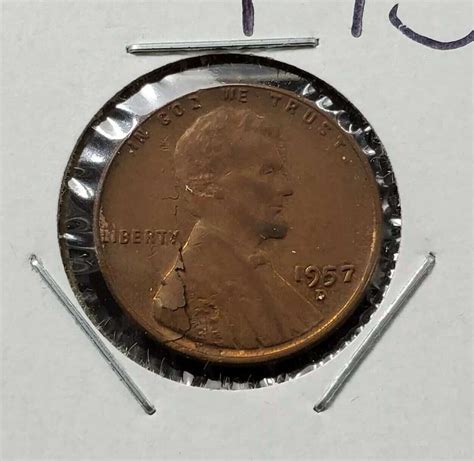 1957 Wheat Penny Value: are "D", No mint mark worth money?