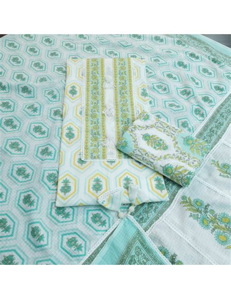 Set 10-18th April - Ultra premium green digital printed cotton ...