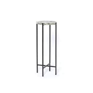 Goodwill International Iron Bar Table with Marble Top : Amazon.in: Home ...