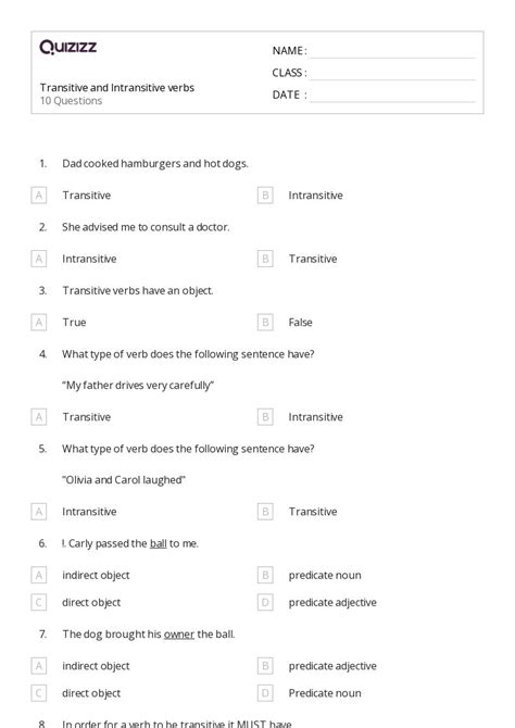 50+ Descriptive Verbs worksheets for 5th Class on Quizizz | Free ...