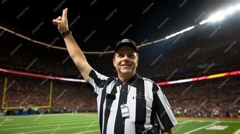 Premium AI Image | american football referee official signals a ...