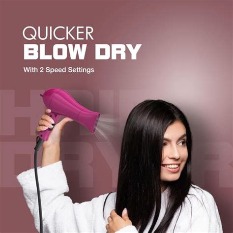 HAVELLS HD1810 1000W Foldable Hair Dryer, 2Heat Settings, Heat Balance ...