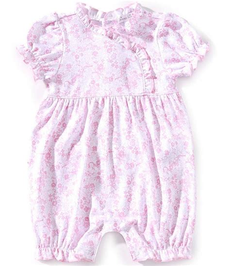 Kissy Kissy Baby Girls Puffed-Sleeve Old English Roses Romper | Dillard's